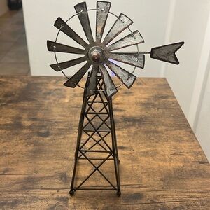 Small Windmill decoration for farmhouse style home